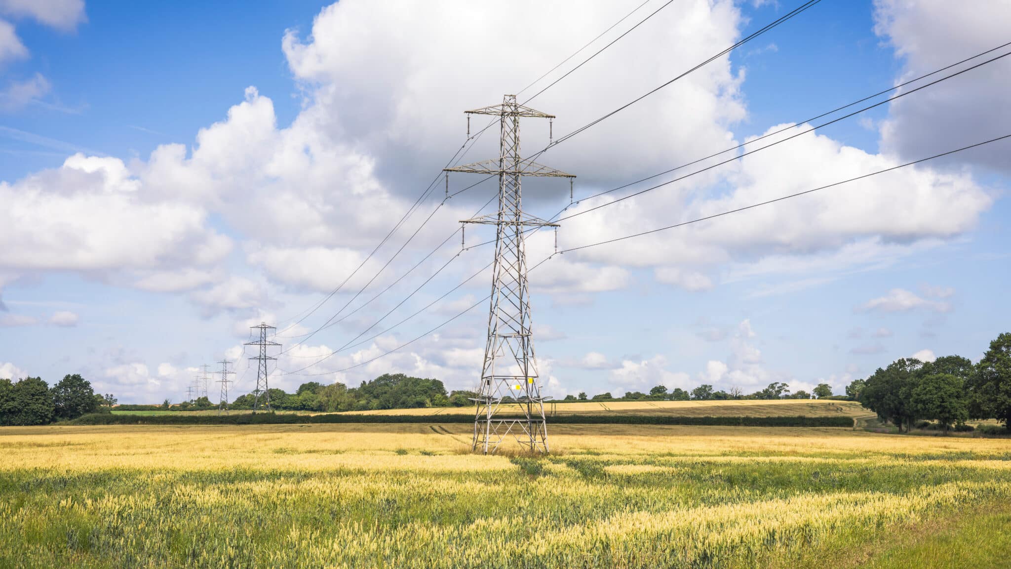 Electricity pylons